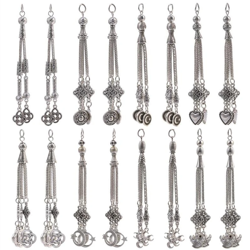 2pcs/lot Tassel Charms Gold Color Pendant For Earrings Necklaces DIY Handmade Decorations Supplies Jewelry Making Accessories