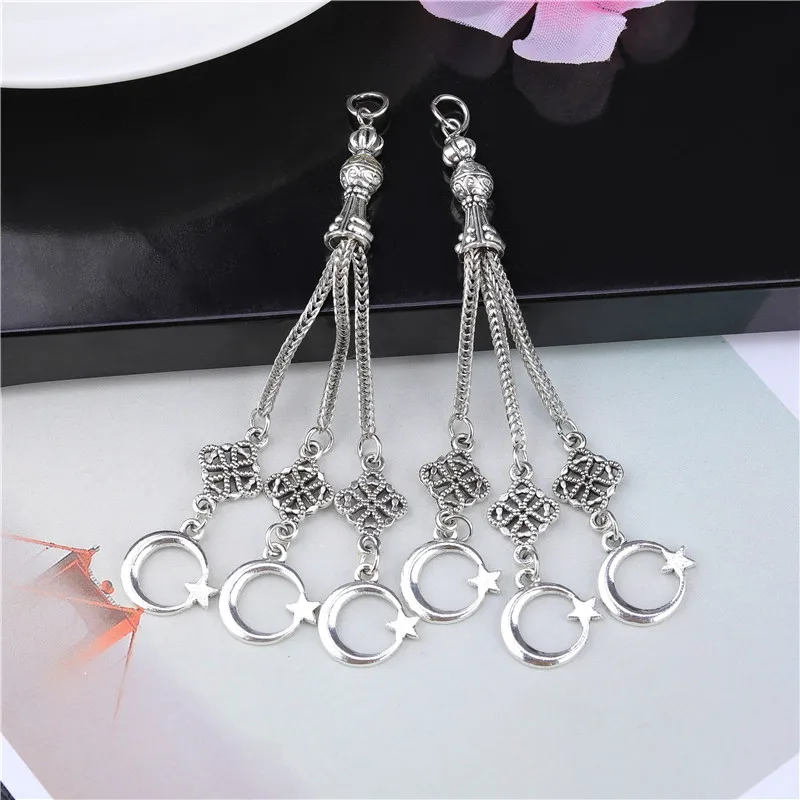 2pcs/lot Tassel Charms Gold Color Pendant For Earrings Necklaces DIY Handmade Decorations Supplies Jewelry Making Accessories