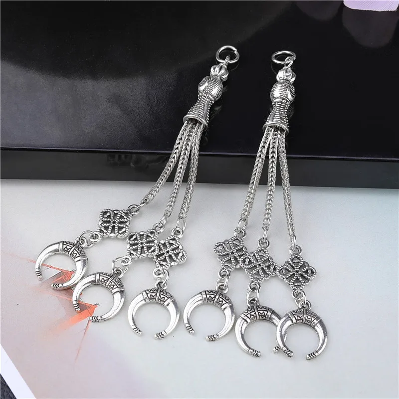 2pcs/lot Tassel Charms Gold Color Pendant For Earrings Necklaces DIY Handmade Decorations Supplies Jewelry Making Accessories