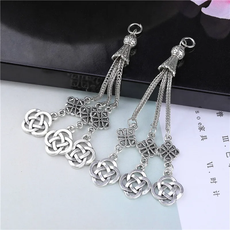 2pcs/lot Tassel Charms Gold Color Pendant For Earrings Necklaces DIY Handmade Decorations Supplies Jewelry Making Accessories