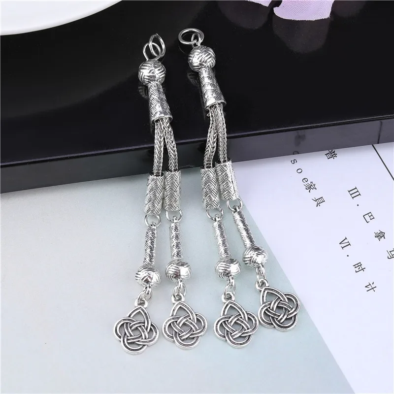 2pcs/lot Tassel Charms Gold Color Pendant For Earrings Necklaces DIY Handmade Decorations Supplies Jewelry Making Accessories