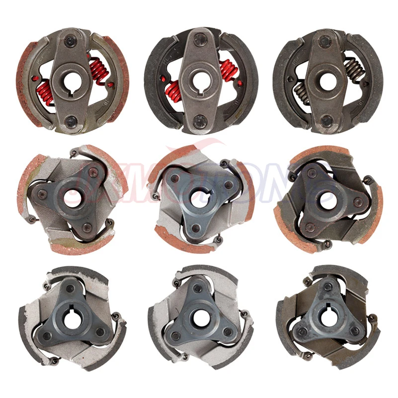 2 Stroke 47cc 49cc Aluminum or Iron Minimoto Centrifugal Clutch Alloy Mini Moto Dirt Bike Atv Quad 2 Shoe Spring 3 Shoe Spring