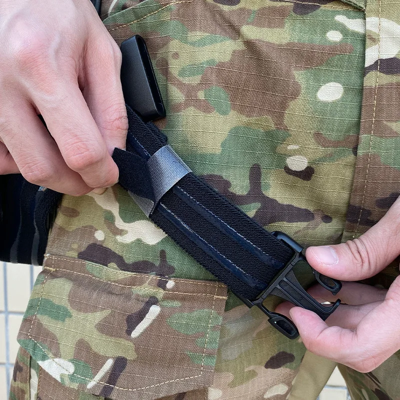 Tactical Thigh Drop Leg Holster Replacement Gun Strap Silicone Non-slip Neoprene Nylon For QLS 19 22 G17 M9 Accessories