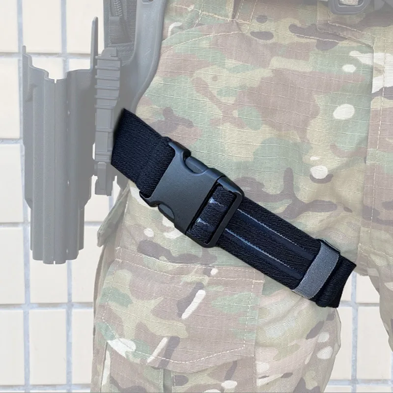 Tactical Thigh Drop Leg Holster Replacement Gun Strap Silicone Non-slip Neoprene Nylon For QLS 19 22 G17 M9 Accessories