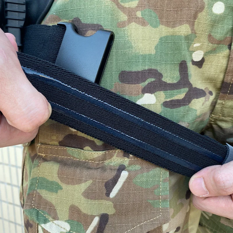 Tactical Thigh Drop Leg Holster Replacement Gun Strap Silicone Non-slip Neoprene Nylon For QLS 19 22 G17 M9 Accessories