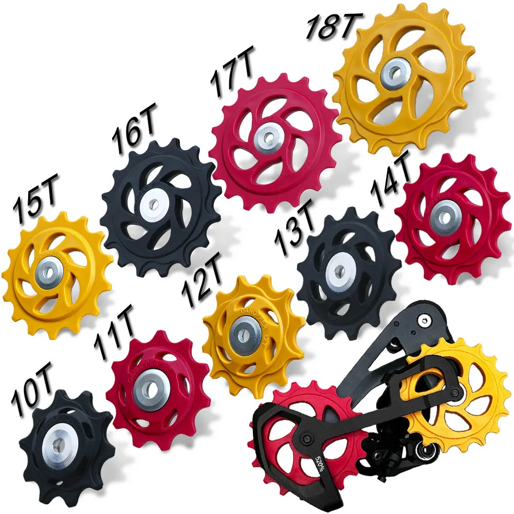 11T 12T 13T 14T Bearing MTB Bicycle Rear Guide Wheel Road Bike Jockey Rear Derailleur Pulley Roller for Shimano Sram Repair Kit