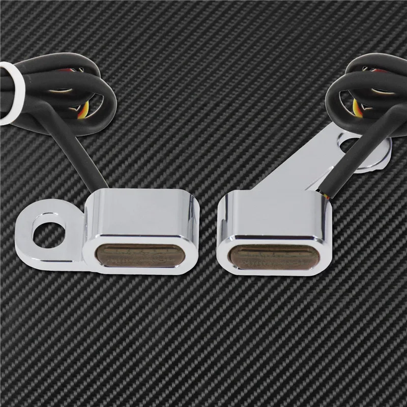 Motorcycle Mini LED E Mark Turn Signal Light Running Indicator Lamp For Harley Touring Street Road Glide Softail Sportster XL883