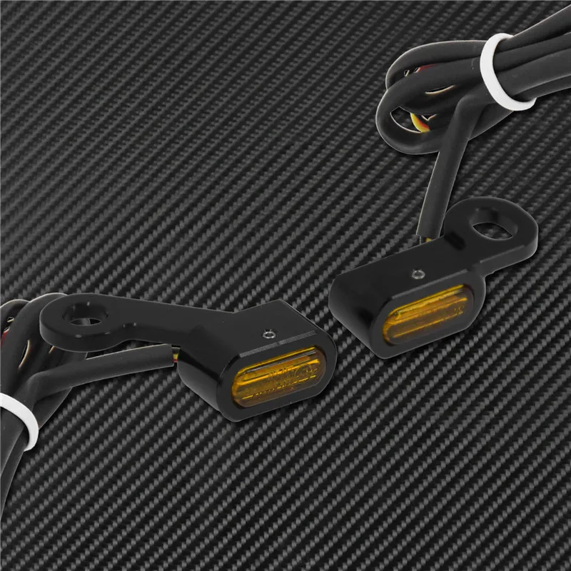 Motorcycle Mini LED E Mark Turn Signal Light Running Indicator Lamp For Harley Touring Street Road Glide Softail Sportster XL883
