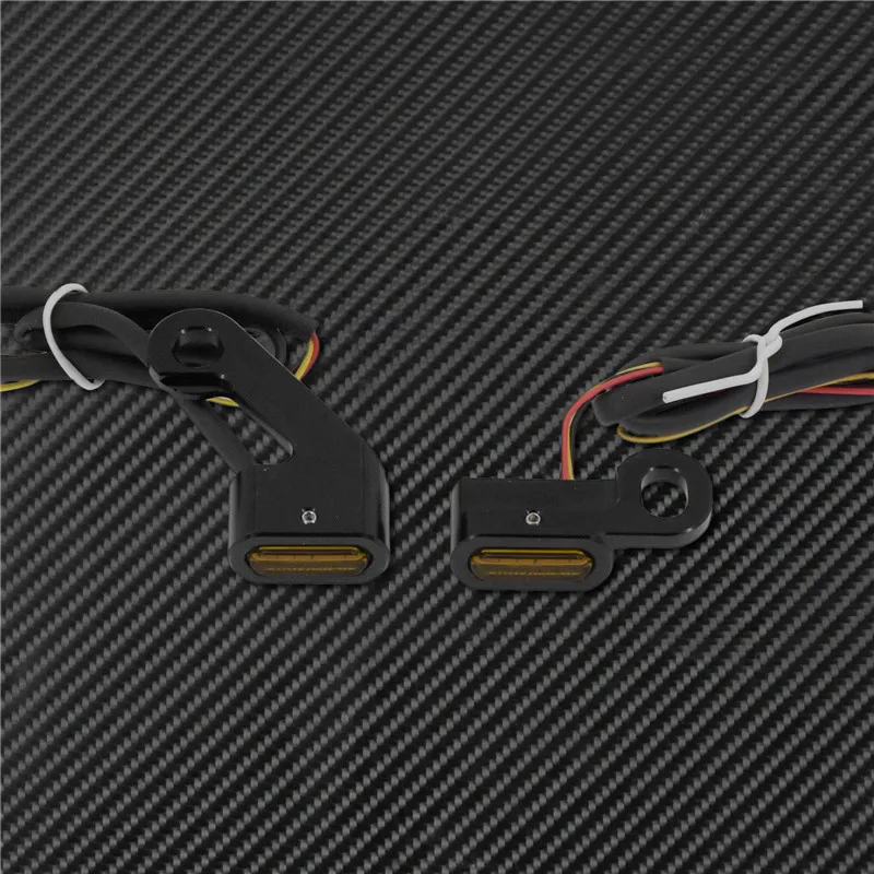 Motorcycle Mini LED E Mark Turn Signal Light Running Indicator Lamp For Harley Touring Street Road Glide Softail Sportster XL883