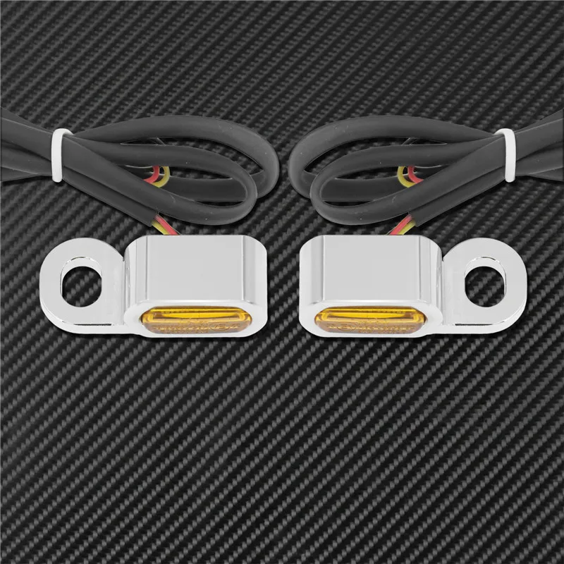 Motorcycle Mini LED E Mark Turn Signal Light Running Indicator Lamp For Harley Touring Street Road Glide Softail Sportster XL883