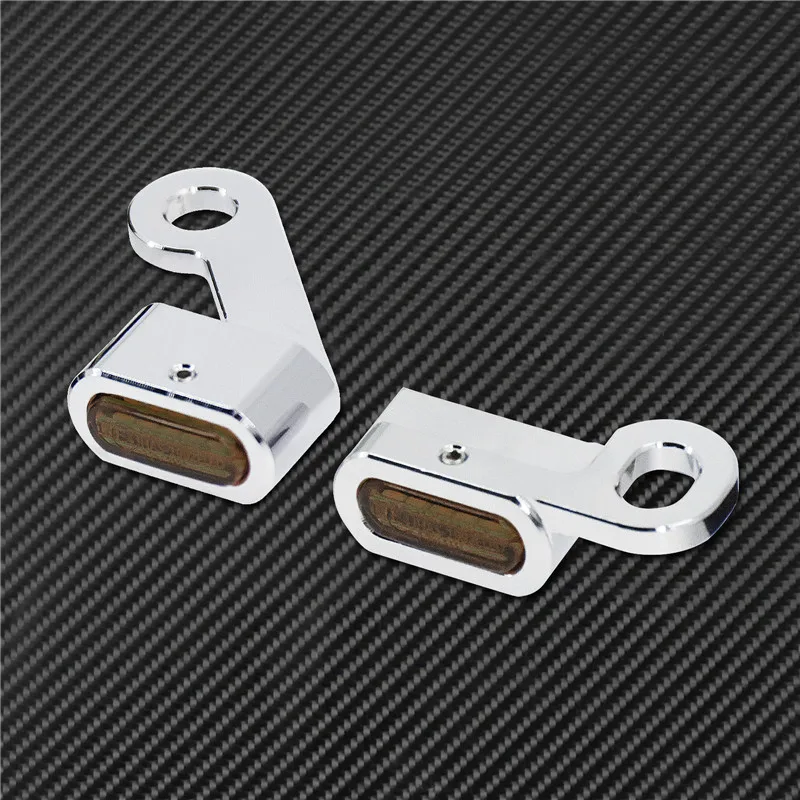 Motorcycle Mini LED E Mark Turn Signal Light Running Indicator Lamp For Harley Touring Street Road Glide Softail Sportster XL883