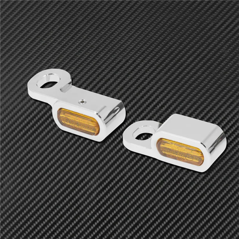 Motorcycle Mini LED E Mark Turn Signal Light Running Indicator Lamp For Harley Touring Street Road Glide Softail Sportster XL883