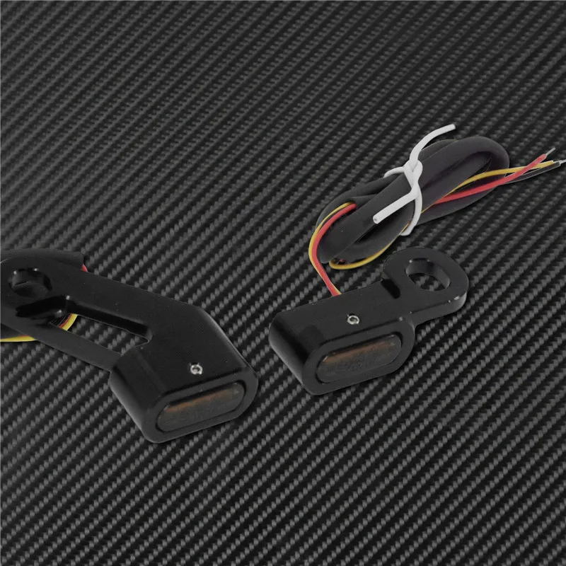 Motorcycle Mini LED E Mark Turn Signal Light Running Indicator Lamp For Harley Touring Street Road Glide Softail Sportster XL883