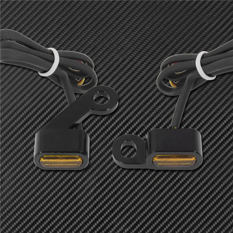 Motorcycle Mini LED E Mark Turn Signal Light Running Indicator Lamp For Harley Touring Street Road Glide Softail Sportster XL883