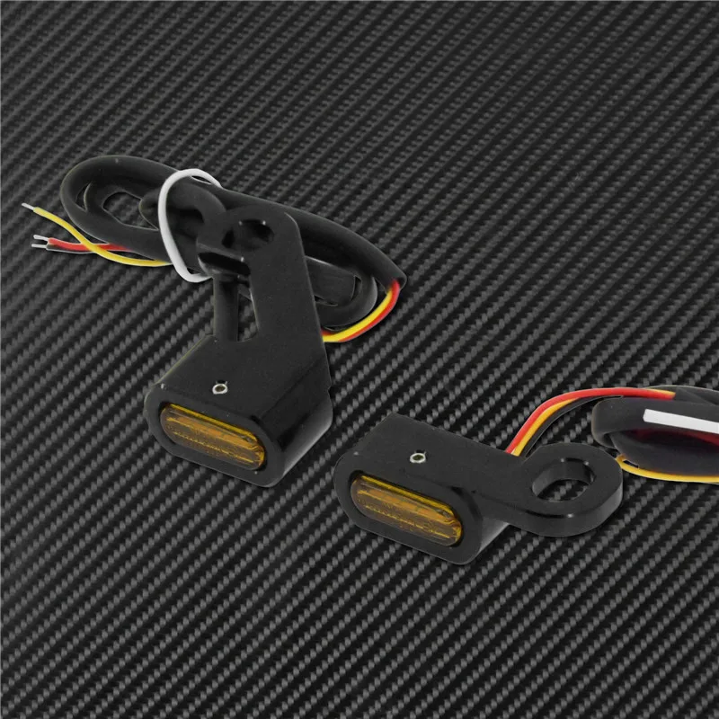 Motorcycle Mini LED E Mark Turn Signal Light Running Indicator Lamp For Harley Touring Street Road Glide Softail Sportster XL883