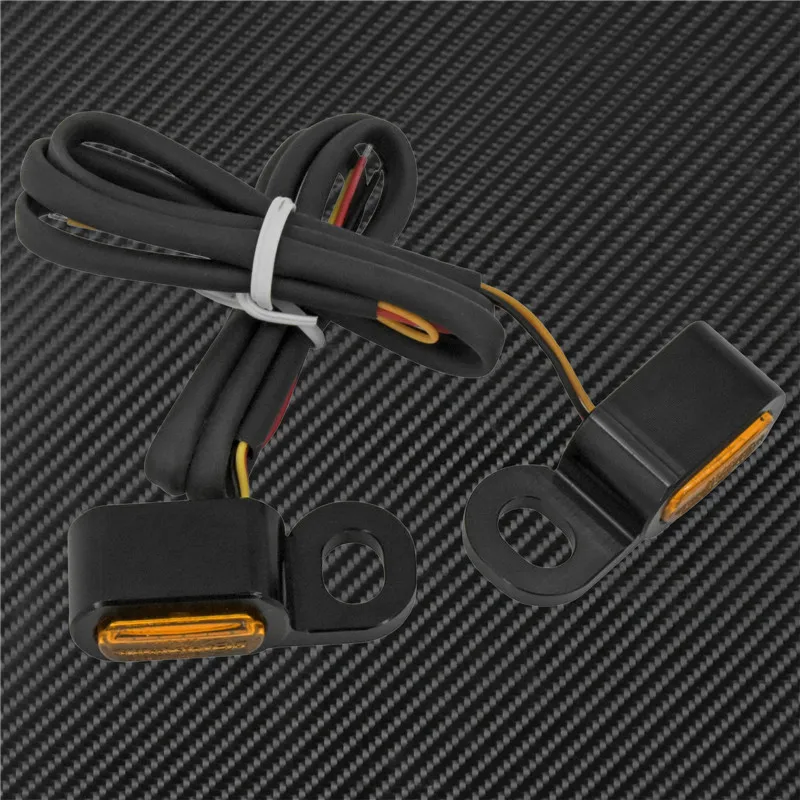 Motorcycle Mini LED E Mark Turn Signal Light Running Indicator Lamp For Harley Touring Street Road Glide Softail Sportster XL883