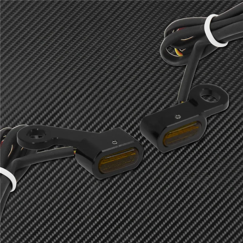 Motorcycle Mini LED E Mark Turn Signal Light Running Indicator Lamp For Harley Touring Street Road Glide Softail Sportster XL883