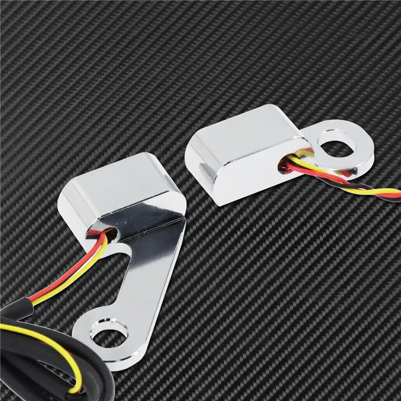 Motorcycle Mini LED E Mark Turn Signal Light Running Indicator Lamp For Harley Touring Street Road Glide Softail Sportster XL883