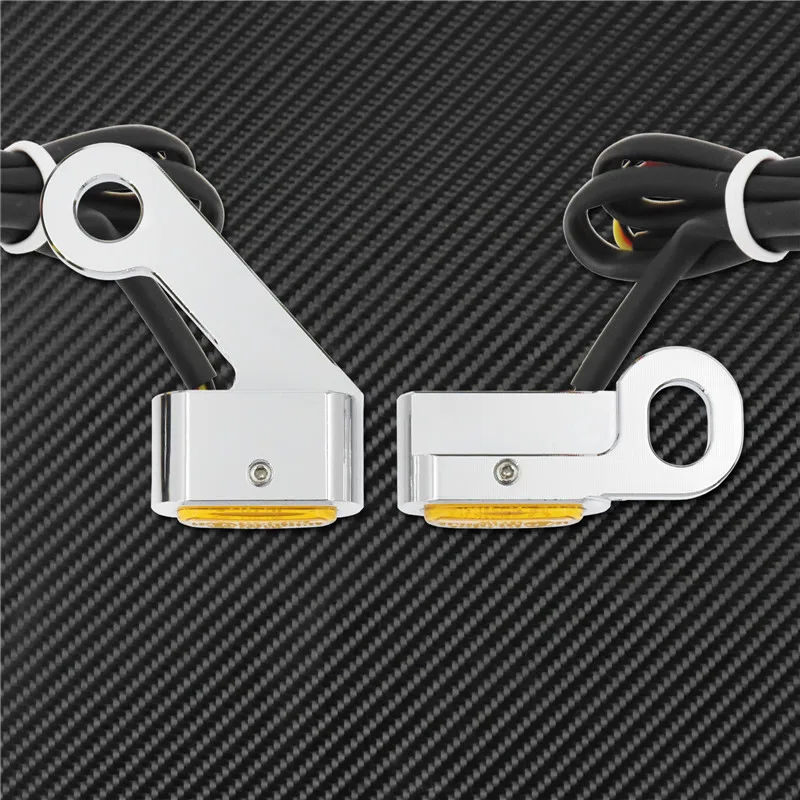 Motorcycle Mini LED E Mark Turn Signal Light Running Indicator Lamp For Harley Touring Street Road Glide Softail Sportster XL883