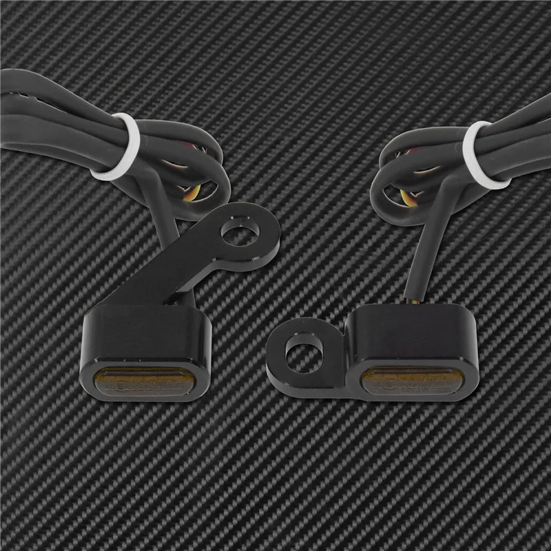 Motorcycle Mini LED E Mark Turn Signal Light Running Indicator Lamp For Harley Touring Street Road Glide Softail Sportster XL883