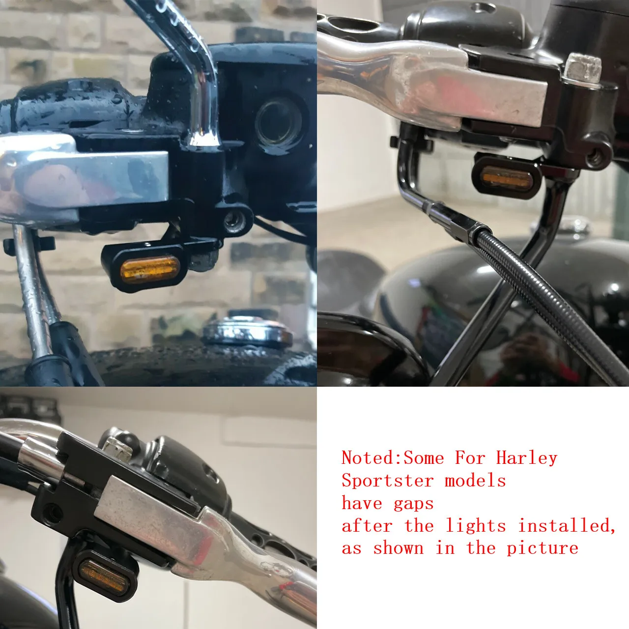 Motorcycle Mini LED E Mark Turn Signal Light Running Indicator Lamp For Harley Touring Street Road Glide Softail Sportster XL883