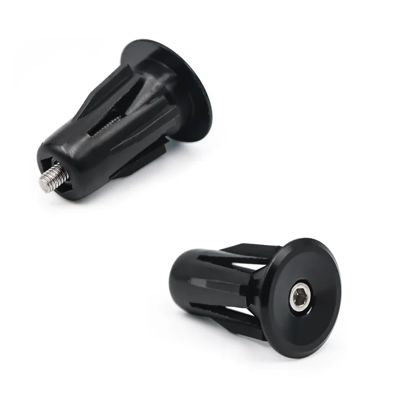 Bicycle Grip Handlebar End Cap Aluminium Alloy Lock MTB Mountain Cycling Handle Bar Grips End Plugs Black For Bike Accessories