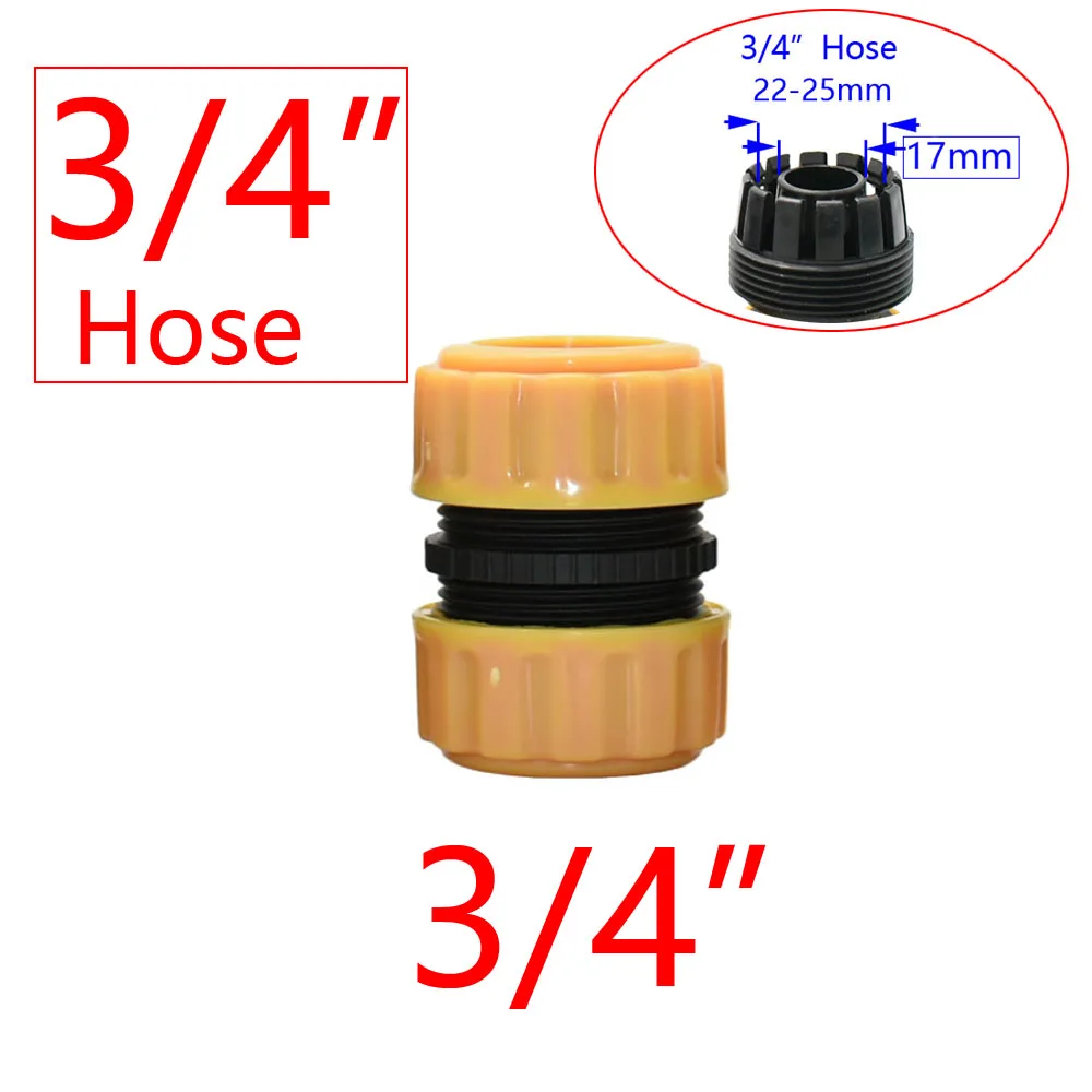 Garden Hose Quick Connector 1/2 3/4 1 Inch Pipe Coupler Stop Water Connector 32/20/16mm Repair Joint Irrigation System