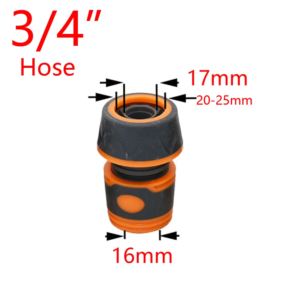 Garden Hose Quick Connector 1/2 3/4 1 Inch Pipe Coupler Stop Water Connector 32/20/16mm Repair Joint Irrigation System