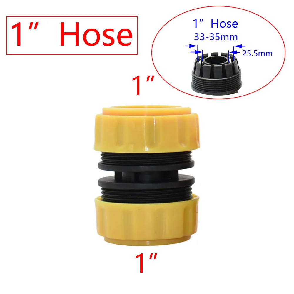 Garden Hose Quick Connector 1/2 3/4 1 Inch Pipe Coupler Stop Water Connector 32/20/16mm Repair Joint Irrigation System