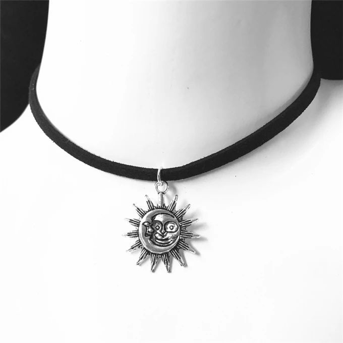 90's Inspired Gothic Lolita Punk Choker Necklace Black Velvet Suede Steampunk Torques Jewelry Statement Colar Christmas Gift
