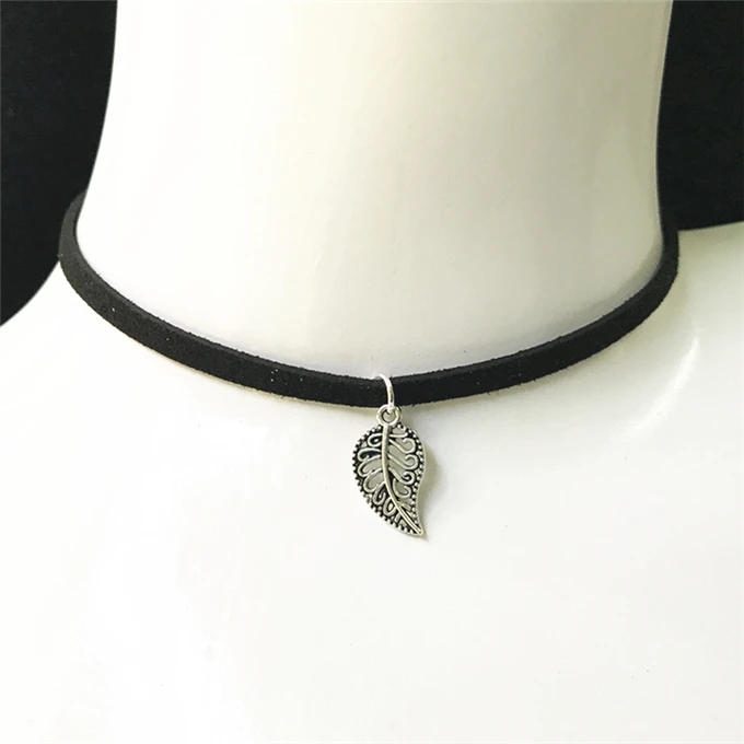 90's Inspired Gothic Lolita Punk Choker Necklace Black Velvet Suede Steampunk Torques Jewelry Statement Colar Christmas Gift