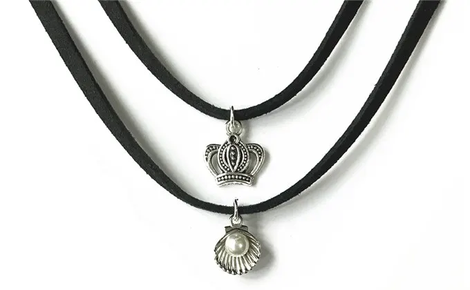 90's Inspired Gothic Lolita Punk Choker Necklace Black Velvet Suede Steampunk Torques Jewelry Statement Colar Christmas Gift