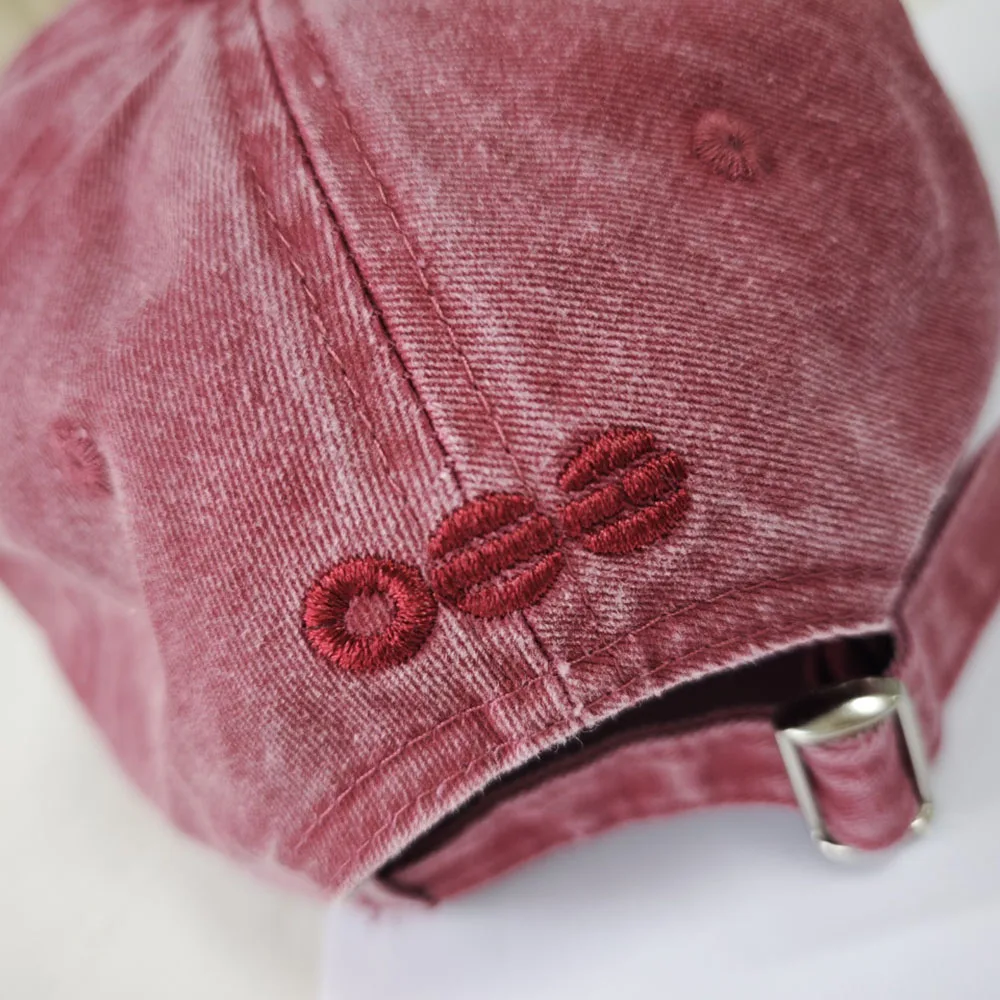 Hot-selling 2 Styles Washed Cotton Baseball Cap With Printed Distressed Soft Top Denim Hat Vintage Hat For Men & Women