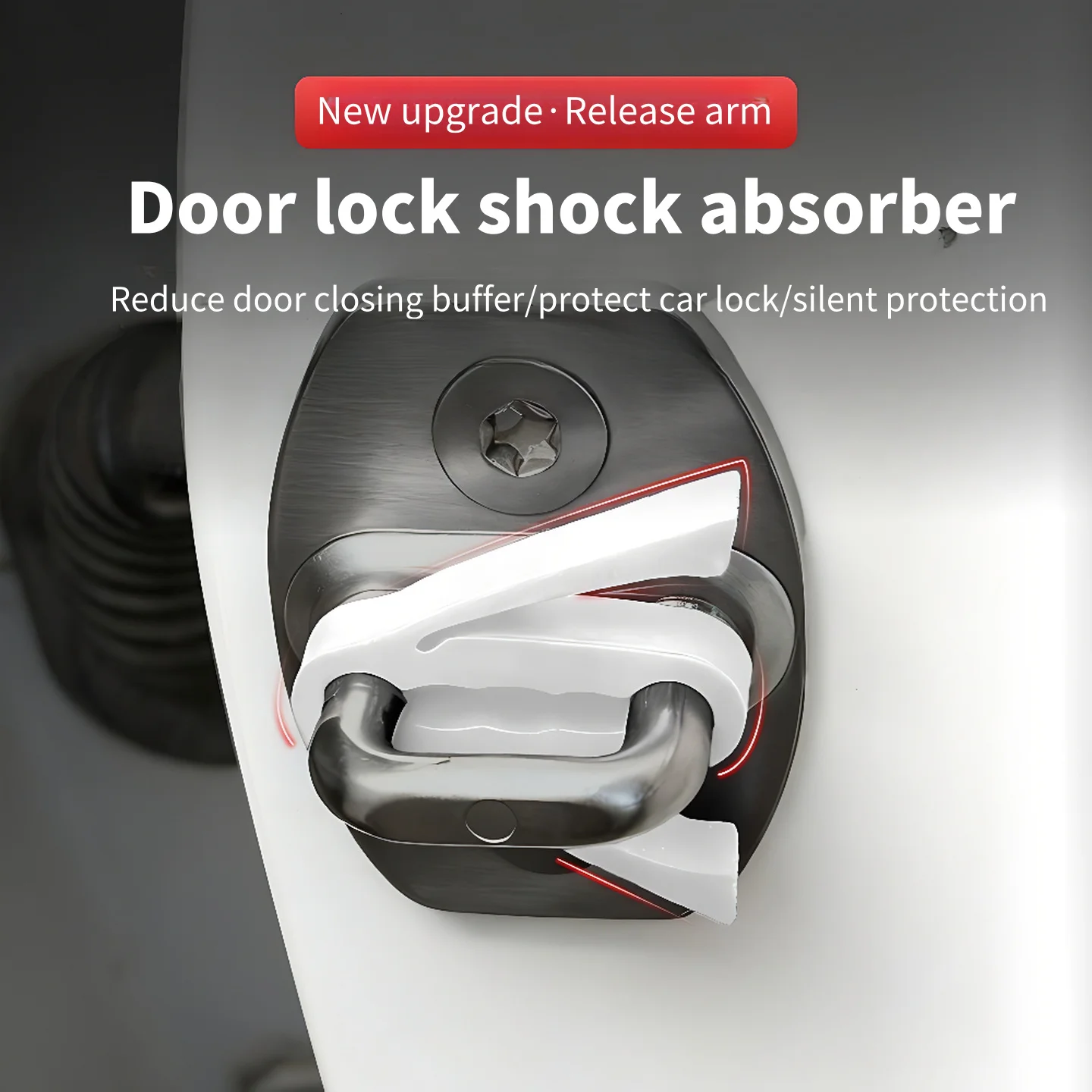 20264-piece Door Lock Covers - Universal Shock Absorbing, Noise Reducing, Waterproof and Easy to Install