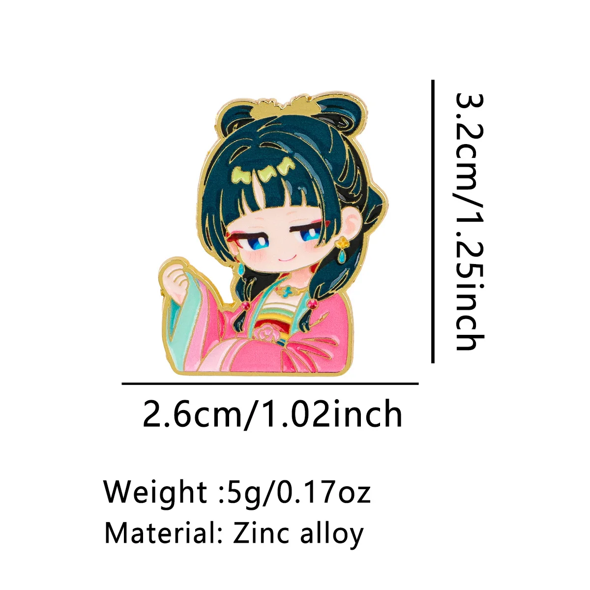 2pcs Cute Anime Enamel Pin Cartoon Brooch For Coat Women's Brooches Fashion Lapel Badges Jewelry Gift for Friends