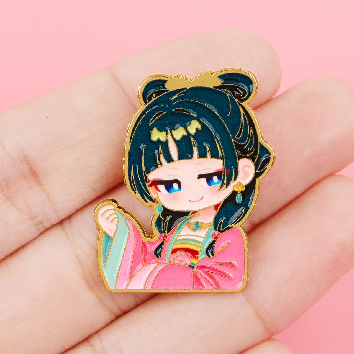 2pcs Cute Anime Enamel Pin Cartoon Brooch For Coat Women's Brooches Fashion Lapel Badges Jewelry Gift for Friends