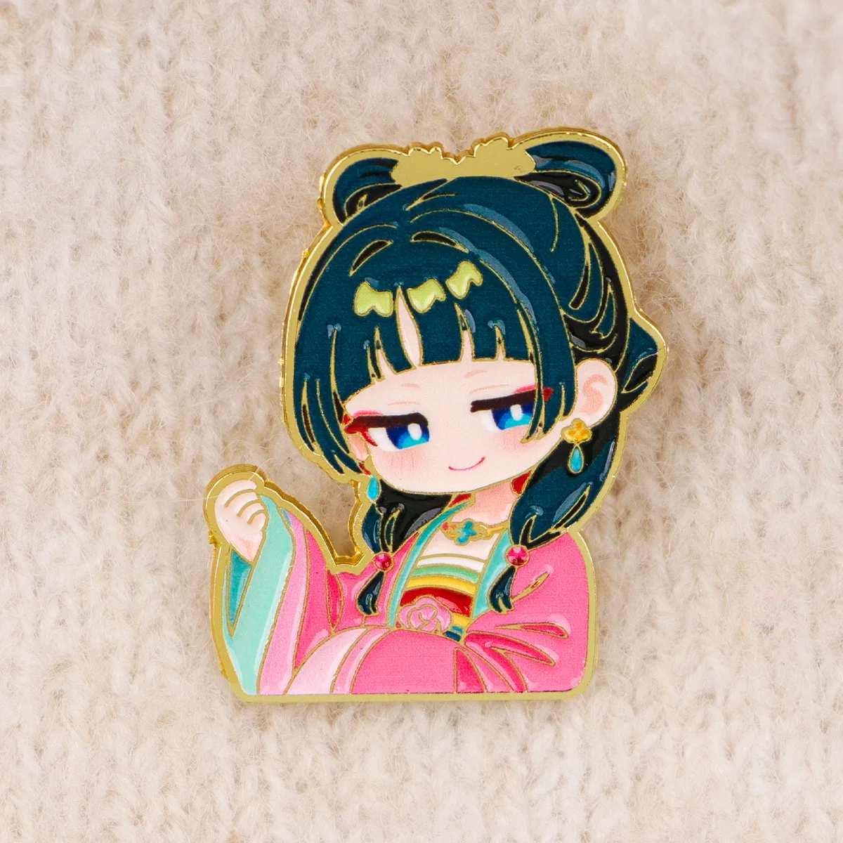 2pcs Cute Anime Enamel Pin Cartoon Brooch For Coat Women's Brooches Fashion Lapel Badges Jewelry Gift for Friends