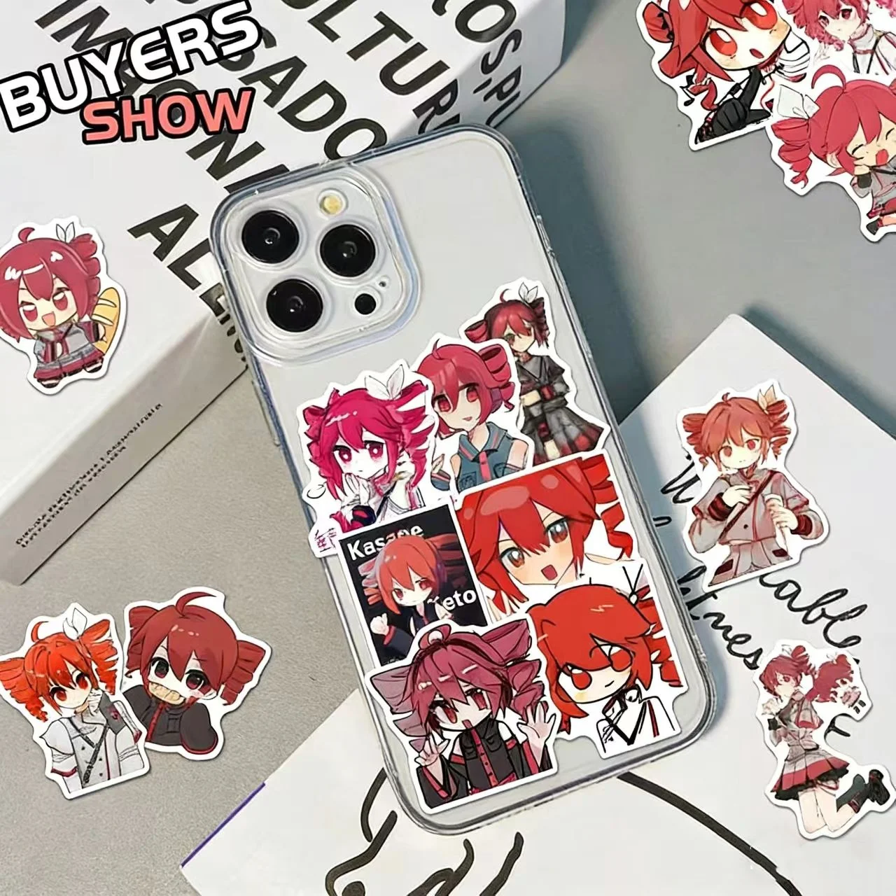 60pcs Kasane Teto Sticker Anime Figures Manga Cartoon Kawaii Waterproof Graffiti Stickers Phone Journaling Water Cup Decor Props