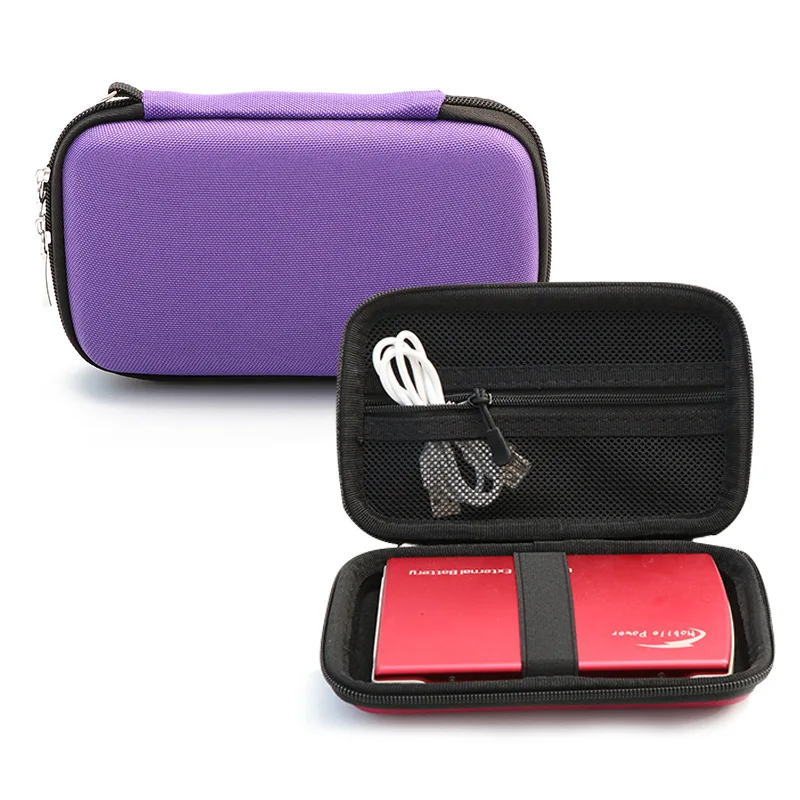 Electronics Accessories Storage Power Bank Bag Case Shockproof Hard Drive Case 2.5 Cable HDD SSD Travel Cable Organiser Bag
