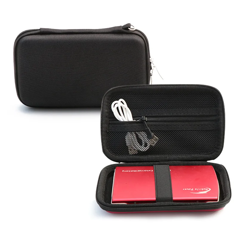 Electronics Accessories Storage Power Bank Bag Case Shockproof Hard Drive Case 2.5 Cable HDD SSD Travel Cable Organiser Bag