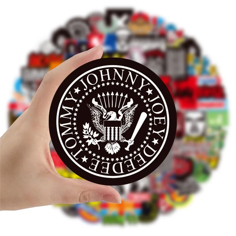 10/50/100pcs Classic Graffiti Rock Roll Stickers Music Band Decals for DIY Helmet Guitar Phone Laptop Motorcycle Luggage