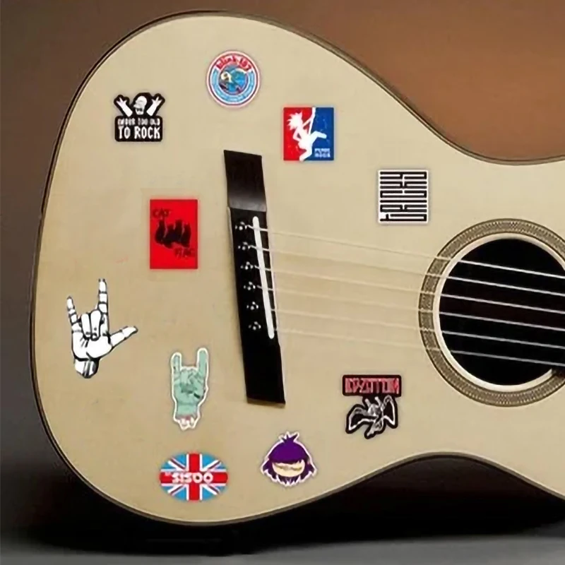 10/50/100pcs Classic Graffiti Rock Roll Stickers Music Band Decals for DIY Helmet Guitar Phone Laptop Motorcycle Luggage
