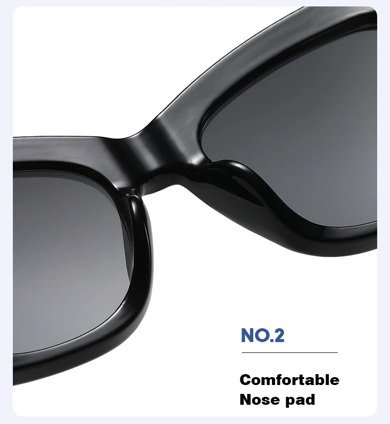 Personality Color Matching Fashion Cat-eye Sunglasses Retro Cross Border Gradient Candy Colored Sunglasses