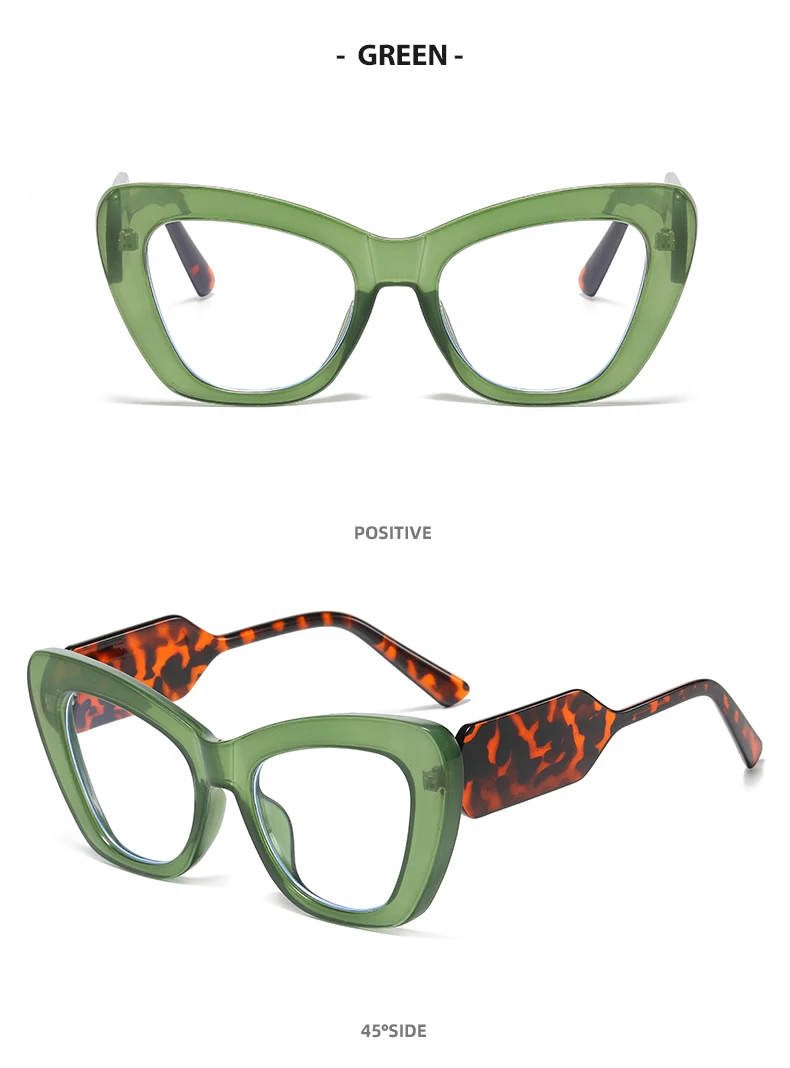 Personality Color Matching Fashion Cat-eye Sunglasses Retro Cross Border Gradient Candy Colored Sunglasses