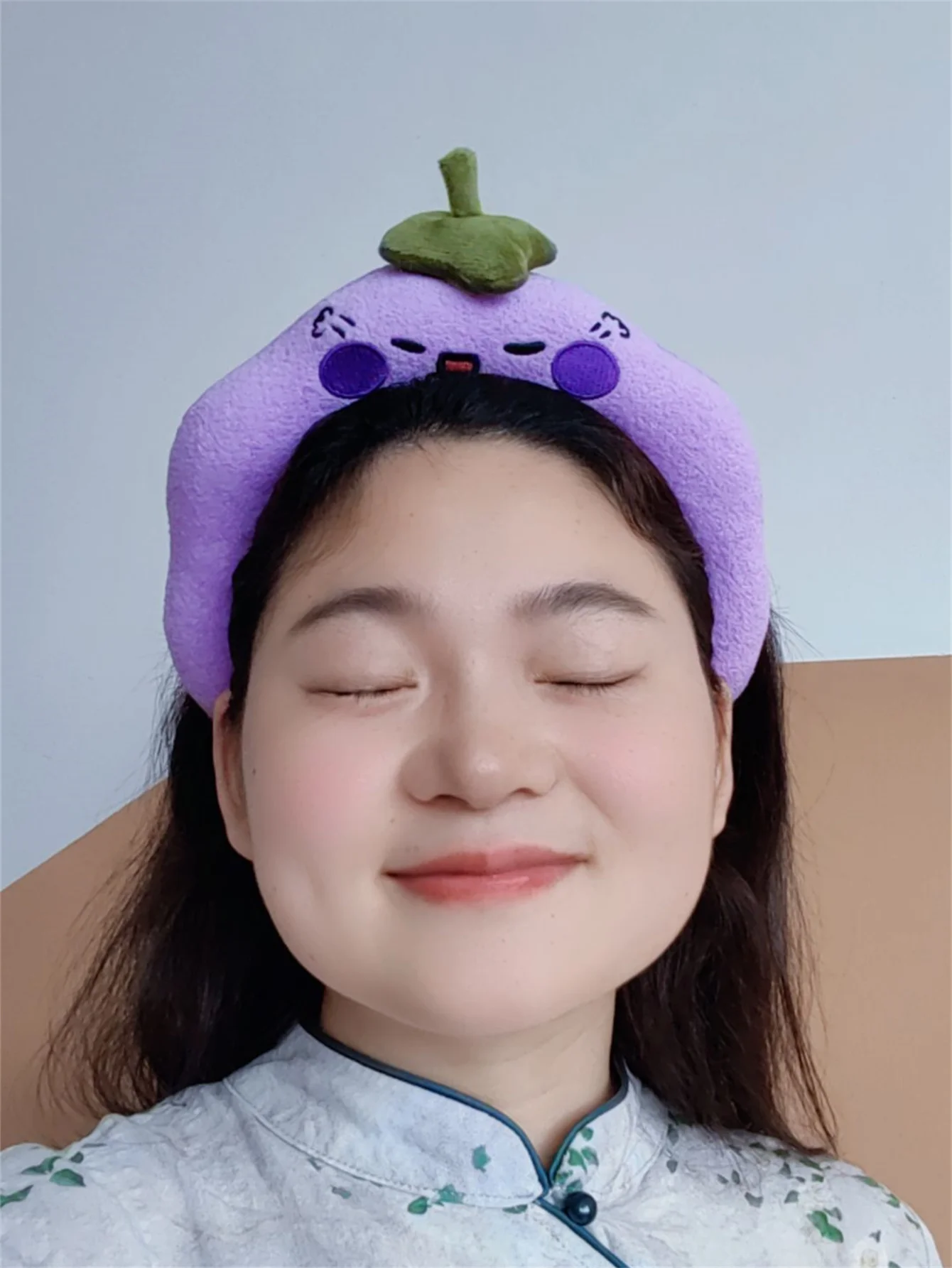 Kawaii Cute Fruit Face Wash Headband Accessories Home Cartoon Plush Sponge Makeup Headband Gift