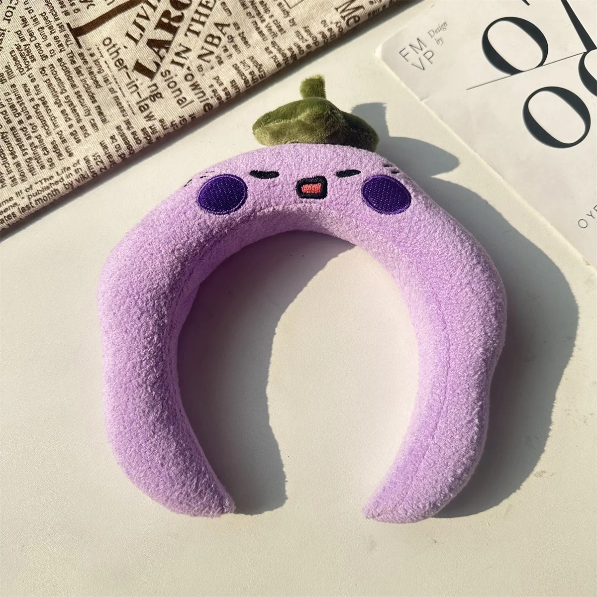 Kawaii Cute Fruit Face Wash Headband Accessories Home Cartoon Plush Sponge Makeup Headband Gift