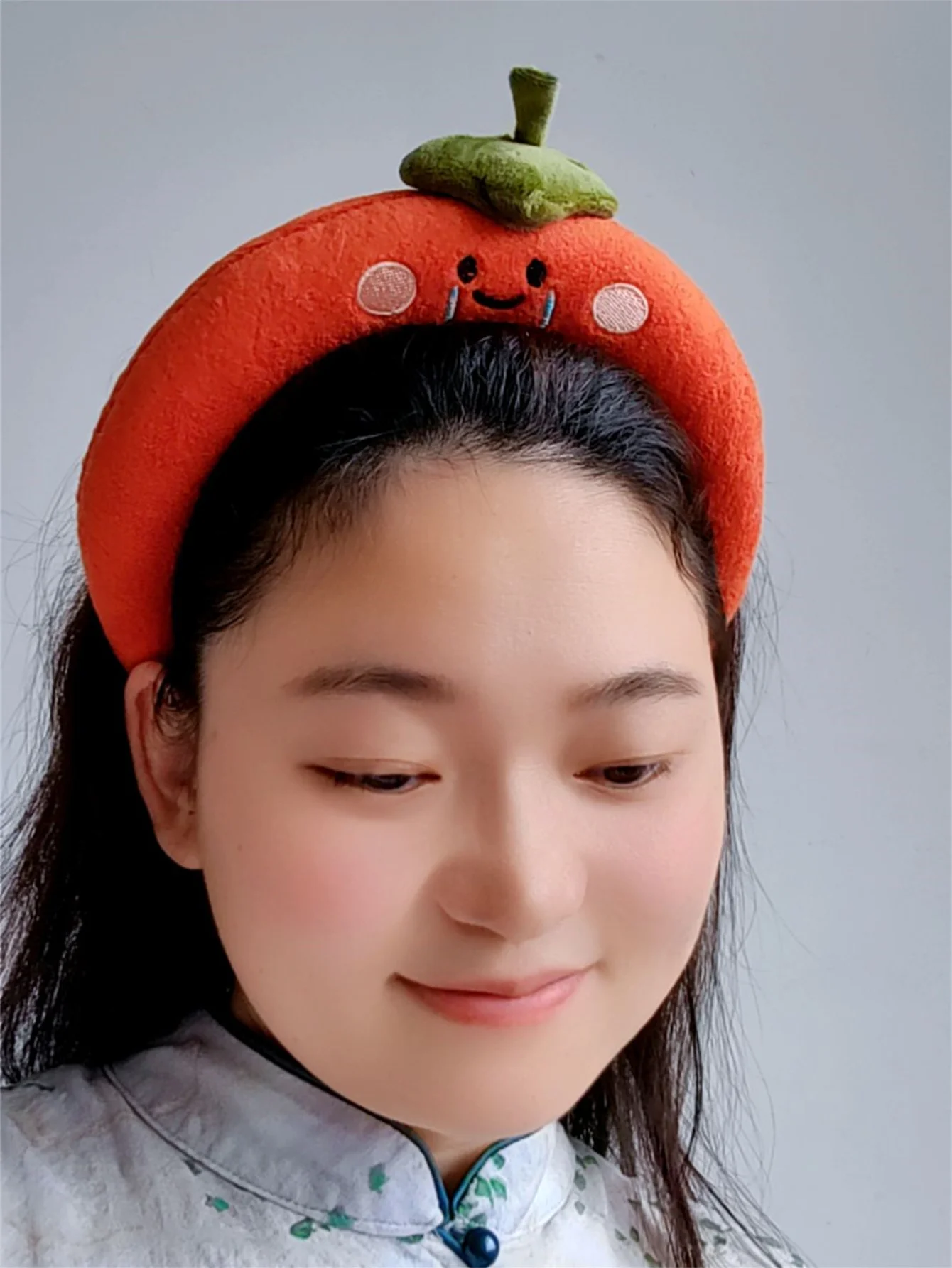 Kawaii Cute Fruit Face Wash Headband Accessories Home Cartoon Plush Sponge Makeup Headband Gift