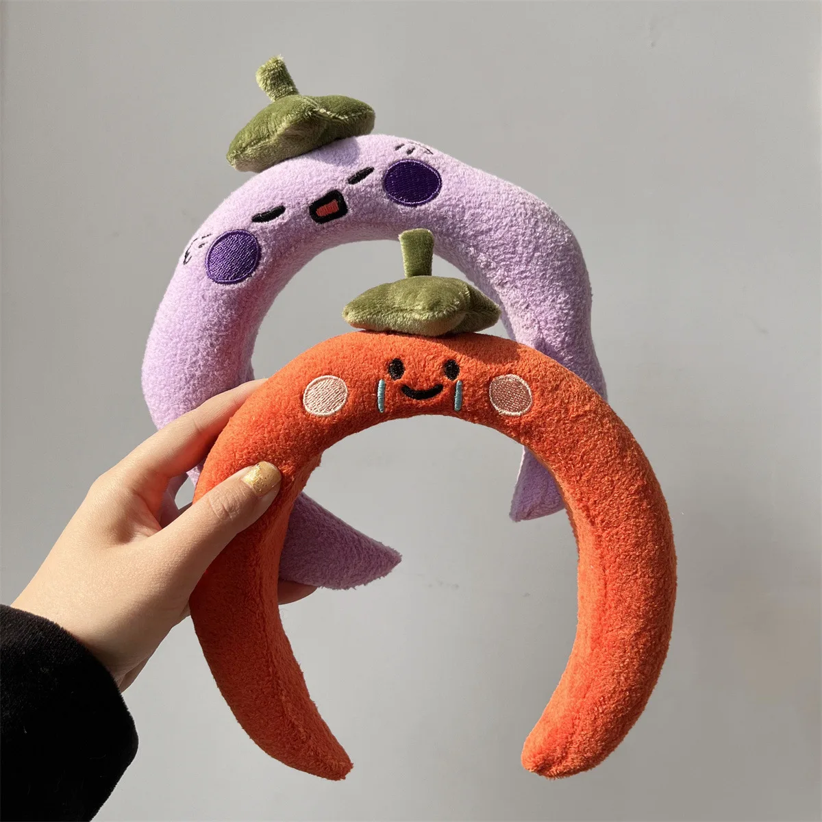 Kawaii Cute Fruit Face Wash Headband Accessories Home Cartoon Plush Sponge Makeup Headband Gift