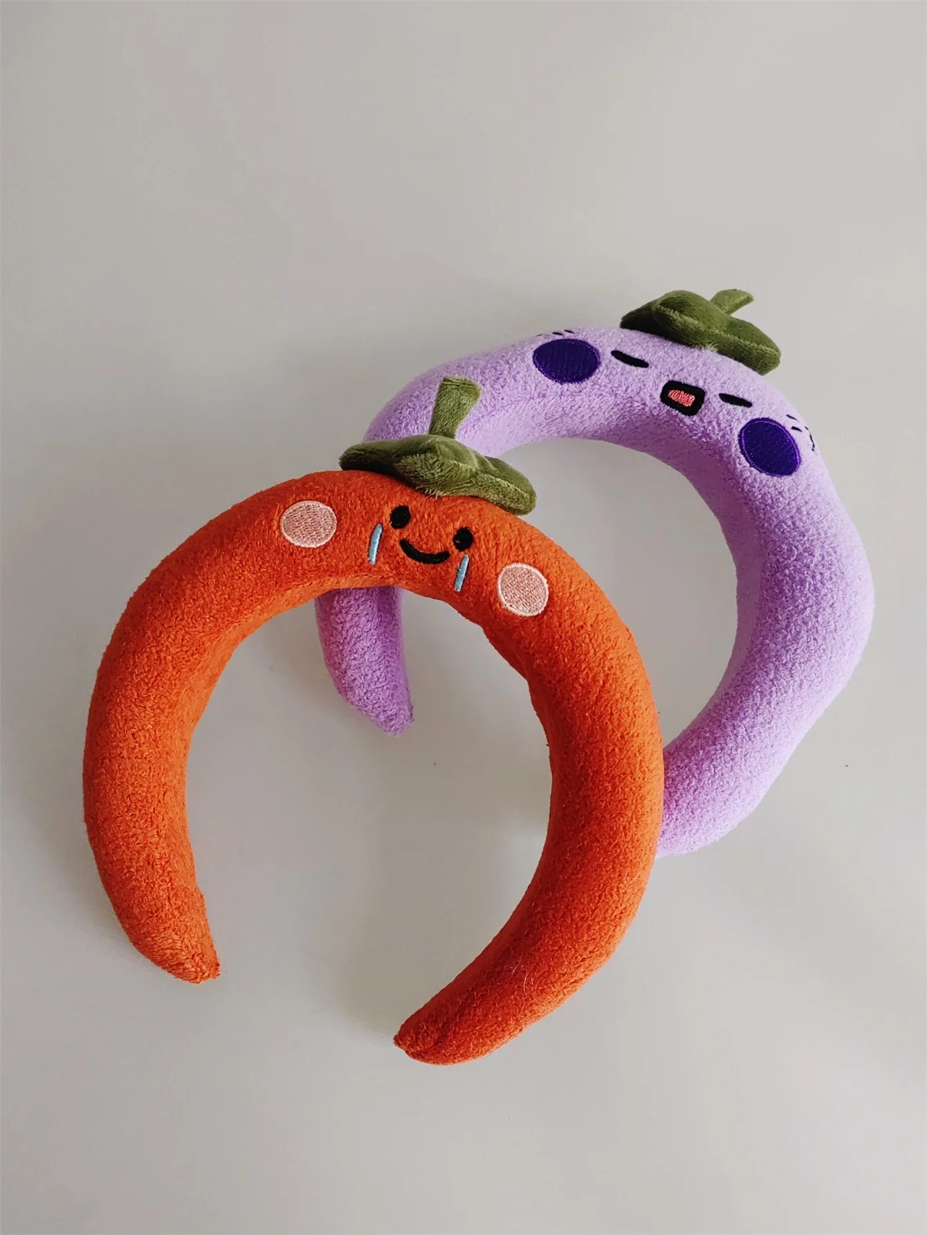 Kawaii Cute Fruit Face Wash Headband Accessories Home Cartoon Plush Sponge Makeup Headband Gift