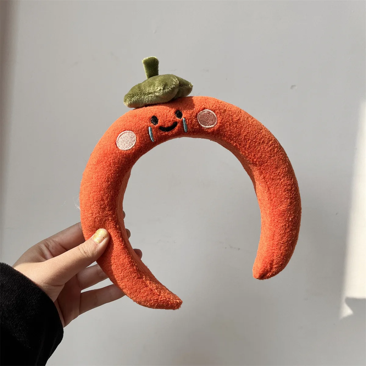 Kawaii Cute Fruit Face Wash Headband Accessories Home Cartoon Plush Sponge Makeup Headband Gift